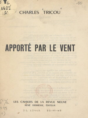 cover image of Apporté par le vent